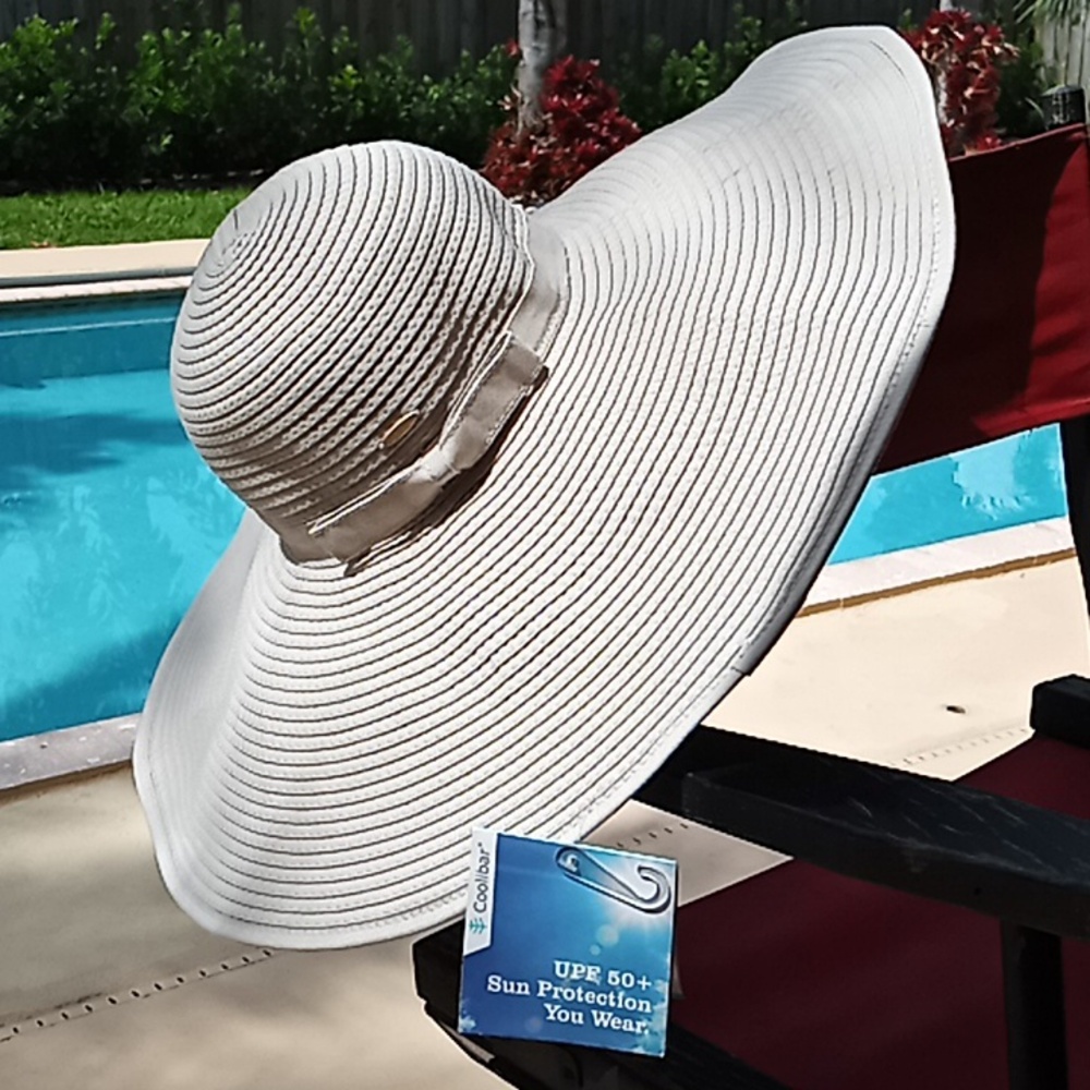 Coolibar Shelby Shapeable Poolside Hat. Convertible Roll With Snap. NWT. UPF 50+ - Picture 2 of 16